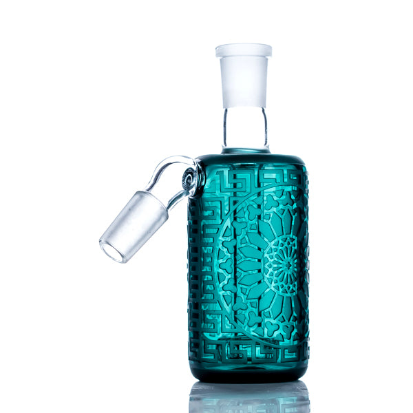 Cheech Glass Sand Blasted Ash Catcher with Perc - 14mm 45 Degree - TOKE N DAB
