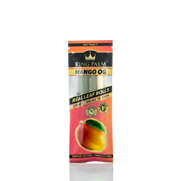 King Palm Terpene Infused Natural Leaf 1G Minis - 2 Roll Pack - TND