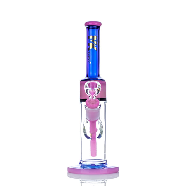 MK100 Glass Slime Double Color 11" Straight Tube Bong - TND