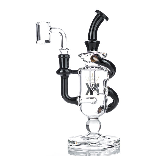 MK100 Glass Wine Glass Recycler 9" Dab Rig - TOKE N DAB