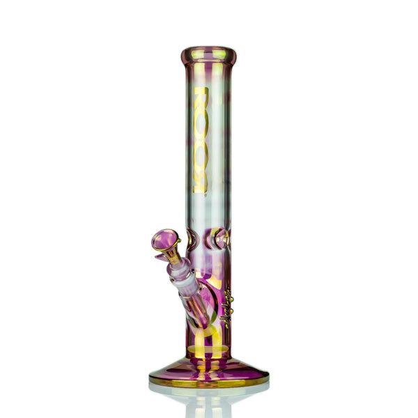 ROOR Classic 14" Straight Tube 24K Gold Fume Purple Pink 50x5mm - TOKE N DAB