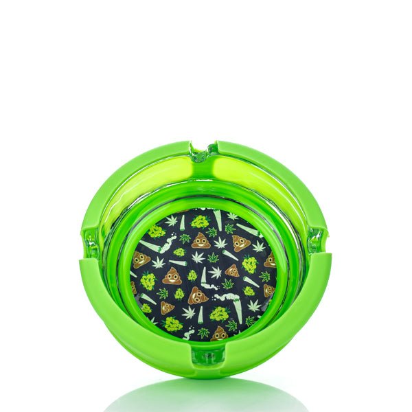 Ugly House 4" Silicone & Glass Ashtray - TND