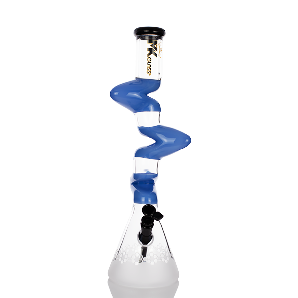 MK100 Glass Sand Blasted 18" Z Beaker Bong