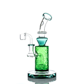 Big Mom Glass Frosted 9" Dab Rig - TND
