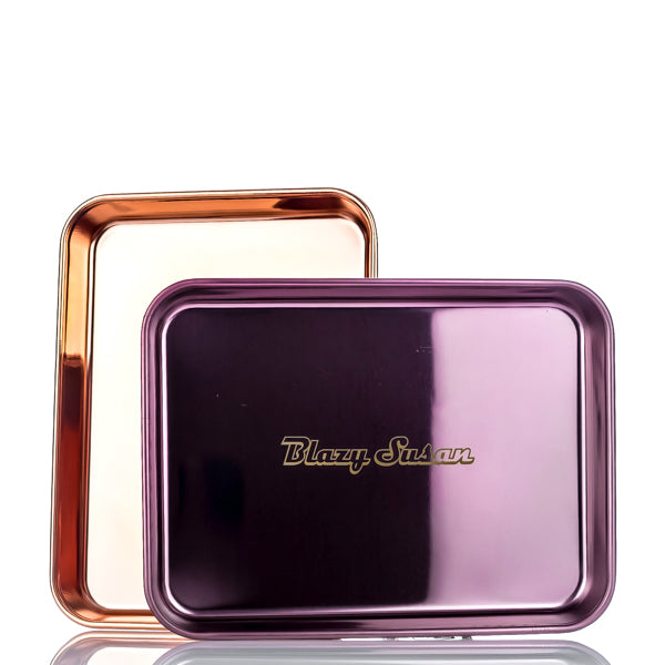 Blazy Suzan Stainless Steel Rolling Tray - TND