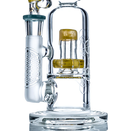T'ATAOO Glass Six Point Talisman 9" Mini Bong - TOKE N DAB