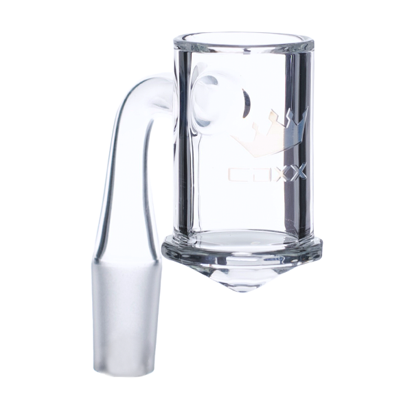 CDXX Concepts Quartz Faceted Diamond Banger - 90° 14mm Male - TOKE N DAB