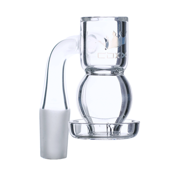 CDXX Concepts Quartz Bubble Tube Slurper - 90° 14mm Male - TND