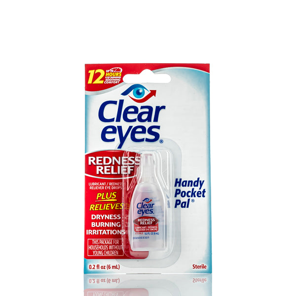 Clear Eyes Redness Relief Eye Drops - 6mL - TOKE N DAB