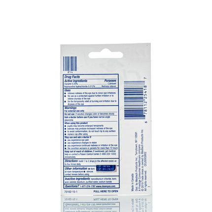 Clear Eyes Redness Relief Eye Drops - 6mL - TOKE N DAB