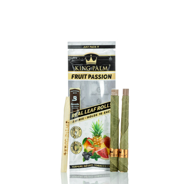 King Palm Terpene Infused Natural Leaf 1G Minis - 2 Roll Pack - TND