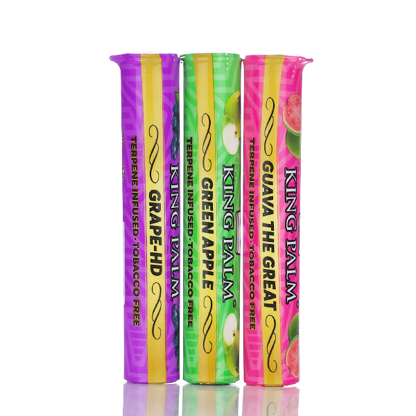King Palm Terpene Infused Natural Leaf 1G Mini Tube - Single Roll - TND