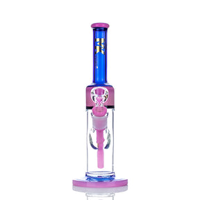 MK100 Glass Slime Double Color 11" Straight Tube Bong - TND