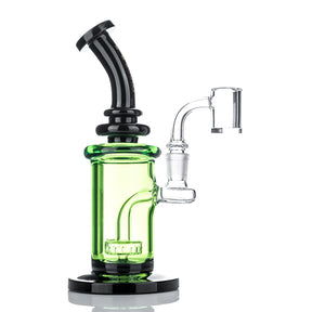 MK100 Glass Aqua Colortube Showerhead 8" Dab Rig - TND