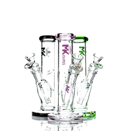MK100 Glass Classic Straight Shooter 8" Bong - TND