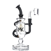 MK100 Glass Wine Glass Recycler 9" Dab Rig - TOKE N DAB
