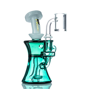 MK100 Glass Mini Flow Recycler 6" Dab Rig - TOKE N DAB