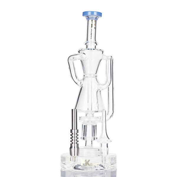 MK100 Glass Supra Recycler Nectar Collector Kit - Dab Straw - TND