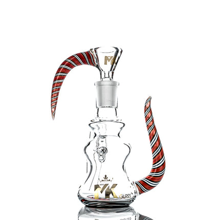 MK100 Glass Wig-Wag 14mm Dry Ash Catcher and Bowl Set - TOKE N DAB
