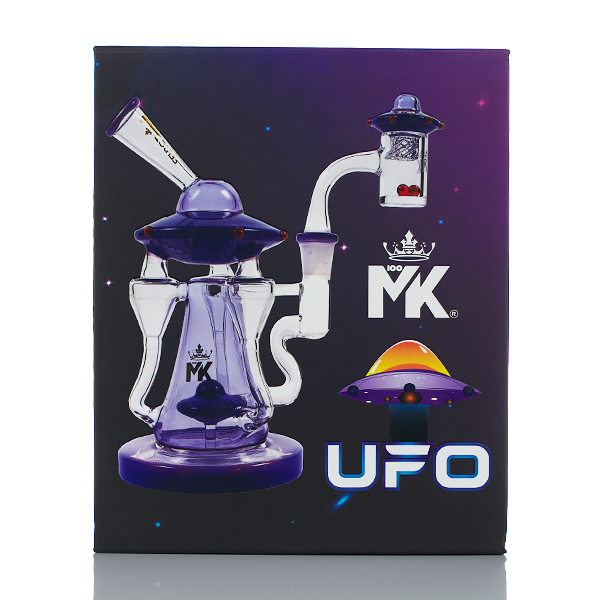 MK100 Glass UFO Premium 7" Recycler Dab Rig Set - TND