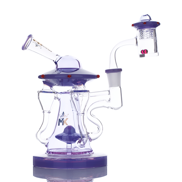 MK100 Glass UFO Premium 7" Recycler Dab Rig Set - TND