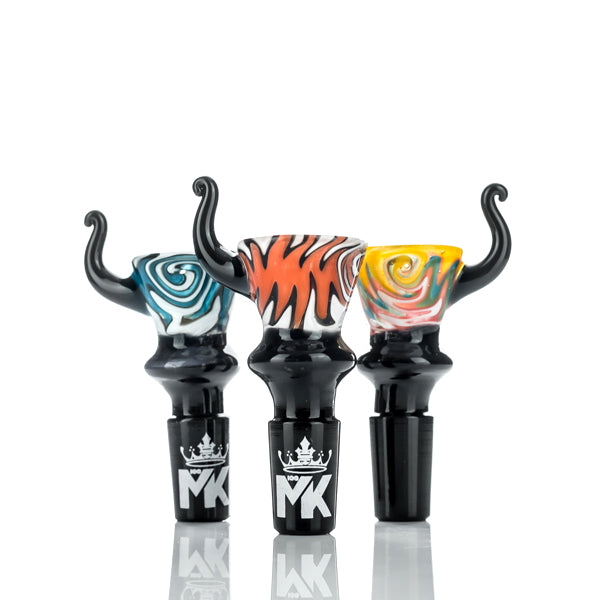 MK100 Glass Wig-Wag Fusion Screened 14mm Bowl - TND
