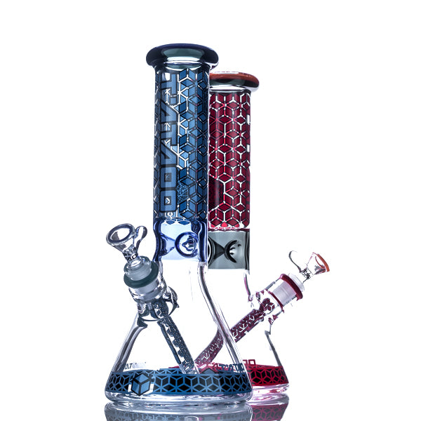 T'ATAOO Glass Graphics Series 12.5" Beaker Bong - TOKE N DAB