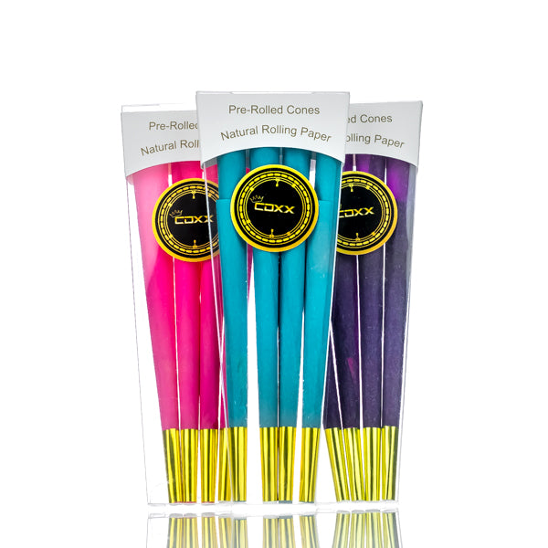 CDXX Colorful Cones Rice Paper Pre-Rolled Cones - Pack of 8 - TND