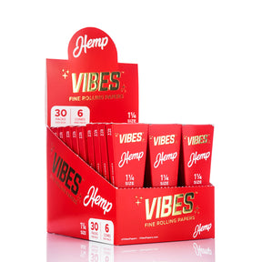 VIBES 1 1/4 Pre-Roll Cone - 6 Pack - Case of 30 - TOKE N DAB