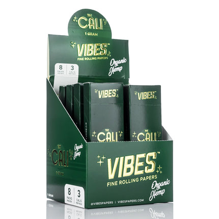 VIBES The Cali Pre-Roll Cone 1 Gram - 3 Pack - Case of 8 - TOKE N DAB