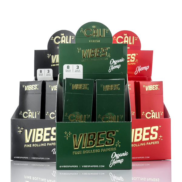 VIBES The Cali Pre-Roll Cone 1 Gram - 3 Pack - Case of 8 - TOKE N DAB