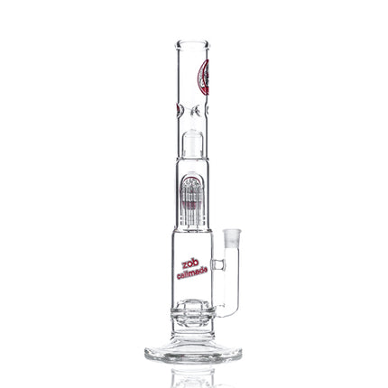 Zob 18" Stemless Straight Tube w/ Zobello And 8 Arm Tree Percolators - TOKE N DAB