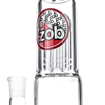 Zob 18" Stemless Straight Tube w/ Zobello And 8 Arm Tree Percolators - TOKE N DAB